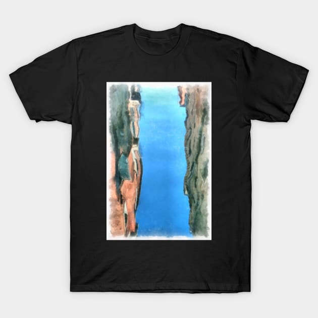 Reflection in a Rio, Venice, Italy T-Shirt by heidiannemorris